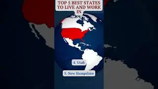 Top 5 Best States to Live and Work In #Shorts #Top5Lists