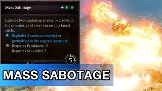 Mass Sabotage - Divinity 2 [Crafted Skill]