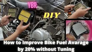How Improve Bike Fuel Efficiency 20% | YBR Air intake | Do it Yourself....DIY
