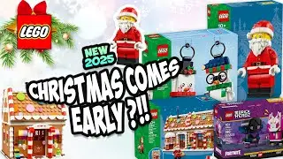 LEGO Winter Holiday Seasonal Sets 2025 Reveals - Gingerbread House, Giant Santa !! Early Thoughts !