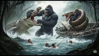 King Kong vs Giant Crocodile: Amazon River Expedition | Epic Jungle Battle