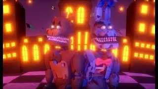 【MMD FNAF】 クラブナイトメア  [Club Nightmare] 【Nightmare Freddy + Nightmare Bonnie】