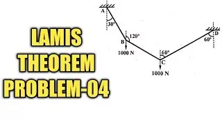 Lami's theorem problem 04||Engineering mechanics