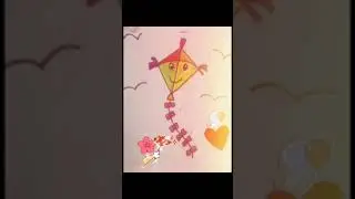 A beautiful Kite please subscribe my channel and like my videos  #handmadecreation #youtubeshorts