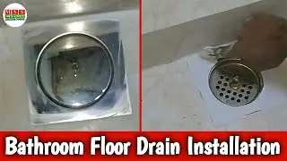 How To install floor drain | Perfect installation Bathroom floor drain | Pop up drain cover install