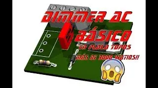 Regulador AC para cautin, motores y bombillas de filamento. (en placa topos)