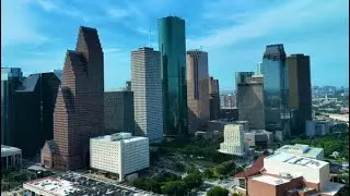 The best drone view of Downtown Houston!