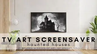 Halloween TV Art Screensaver of Haunted Houses TV Background Gallery