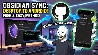 How to Github Sync Obsidian to Your Phone & PC. FREE Setup
