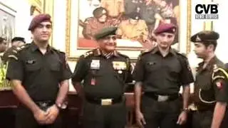 MAHENDRA SINGH DHONI AND ABHINAV BINDRA CONFERRED AS LT COL IN TERRITORIAL ARMY