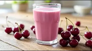 Jugo de Cerezas con leche