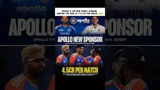APOLLO NEW SPONSOR 🔥 #apollo #teamindia #shorts #viral #trending