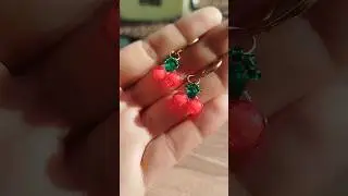 cerezas 🍒#tutorial #bisuteria #accesorios #handmade