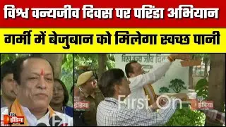 World Wildlife Day मंत्री Joraram Kumawat ने किया परिंडा अभियान का आगाज  Jaipur  Rajasthan News