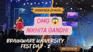 Nikhita Gandhi😱😱Brainware University Kolkata annual fest day-2 @festivaldevinachile @Nikhita