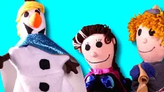 Elsa leaves and Olaf becomes the new queen! (Frozen Puppets)