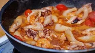 Spaghete cu fructe de mare - Idei de retete