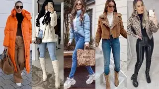 *TENDENCIA CHAMARRAS 2022 _2023 🍁❄️MODA OTOÑO INVIERNO chaquetas, cazadora, cuero, mezclilla bomber