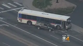 SUV Crashes Into RTD Bus