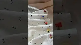 Button Bouquet Embroidery💐. Easiest way to add amazing detail to shirt buttons