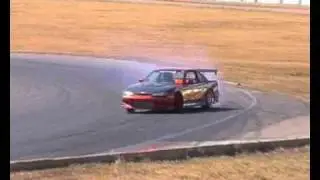 HyperGear TR43i Turbo Powered 300rwkws CA18det  S13.5 silvia Winton drift run. 21 02 09