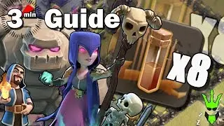 HOW TO 8 QUAKE GOWIWI (bo) - 3 Minute Guide - Clash of Clans TH9 3 Star Strategy Guide (Octo Quake)