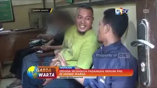 NGANJUK - Diduga Selingkuh Pasangan Oknum PNS Di Grebek Warga