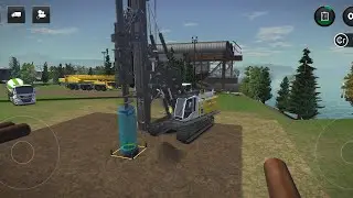Construction simulator 3 drilling vicel/ winde mill project work open part 1 #windmill #driling 
