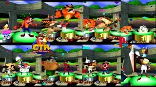 Crash Team Racing PS1 BONUS CONTENT: All Victory/Losing Animations & Scrapbook [Jan 10 2026]