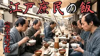 【AI実写化】冷蔵庫もガスもない時代、江戸の庶民は何を食べて生き延びていたのか？