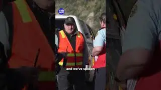 Cars winched to shore after Great Ocean Road flooding | 9 News Australia