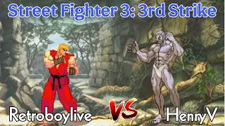 SF 3rd Strike: Retroboylive (Ken) Vs HenryV (Urien)| High Level Gameplay