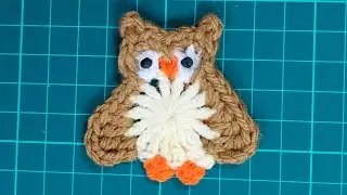 How to Crochet Owl Applique | Free Crochet Pattern of Owl Applique | Crochet Free Pattern