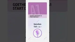 Goethe A1 Sprechen | A1 Goethe Exam