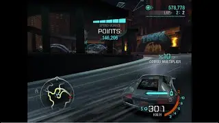 NFS Carbon DRIFT | Starlight Strip | 2 laps Lamborghini Murci&eacute;lago LP640 (keyboard)