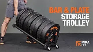 Mirafit Bar & Bumper Plate Storage Trolley