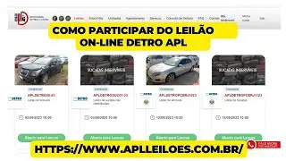 COMO PARTICIPAR DO LEIL&Atilde;O DO DETRO RJ, PASSO A PASSO PARA CADASTRO E LANCE!!! LEIL&Atilde;O 07 07 2023 APL
