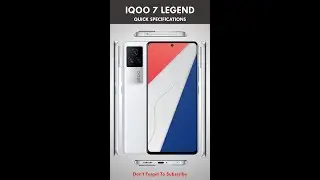 iQOO 7 Legend Quick Specifications #TCShorts #QSShorts #Shorts
