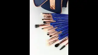 Golden Triangle Eyes Only Complete 15pc. Brush Set with Pouch