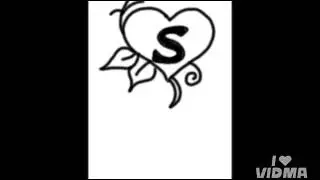 How to drawing stylish S alphabet drawing