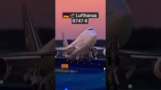 Lufthansa B747-8 Takeoff from Frankfurt 🇩🇪🛫 | Queen of the Skies Departure #shorts #aviation