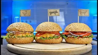 Домашние БУРГЕРЫ 🍔 три способа приготовления 🍔 Homemade burgers three ways of cooking Ирина фуди.