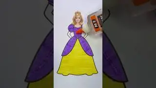 DIY Barbie girl princess dress 💞#princessdress #barbiegirl #barbiedoll