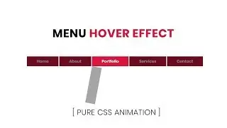 Creative Menu Hover Effects | CSS Menu Hover Effect