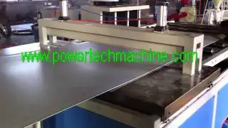 the PVC PP PE BOARD PRODUCTION LINE