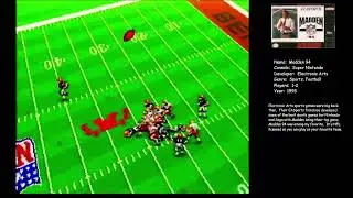 Gameplay - SNES - Madden 94