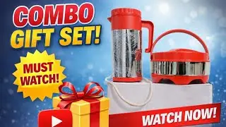 Best Combo Gift Set 🎁 | Insulated Flask & Casserole Review | Perfect Gift Idea
