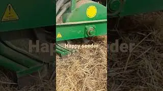 sowing of wheat with happy seeder