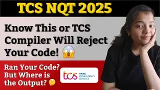 TCS NQT Exam Compiler Error You Did Not Know About | Code Output Not Visible