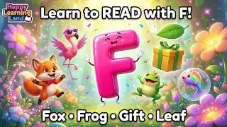 Letter F Words for Kids: Fox, Frog, Gift & Leaf | Learn to Read with F | Phonics for Preschool